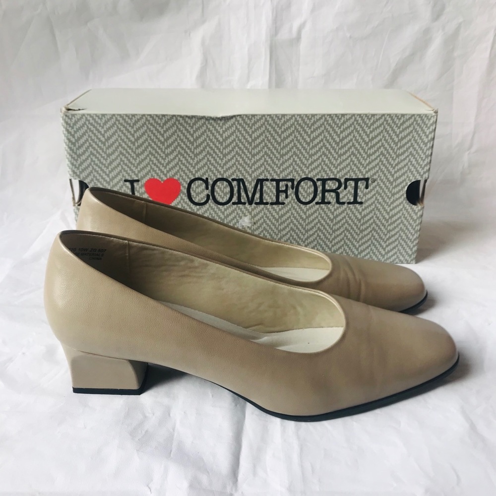 I  ❤️ Comfort Women’s Taupe Pumps 10 Wide